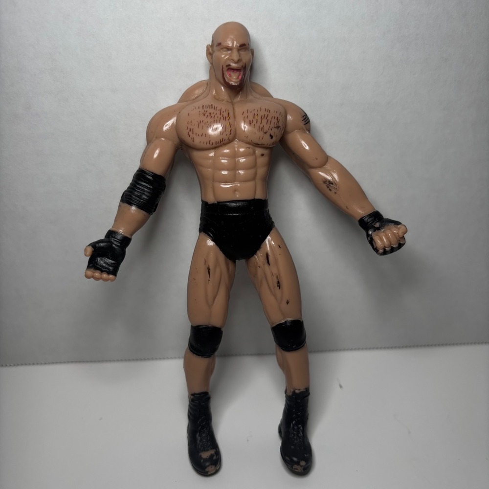 Goldberg WCWWWE Wrestling Action Figure Black Trunks Tribal Tattoo Vintage Loose